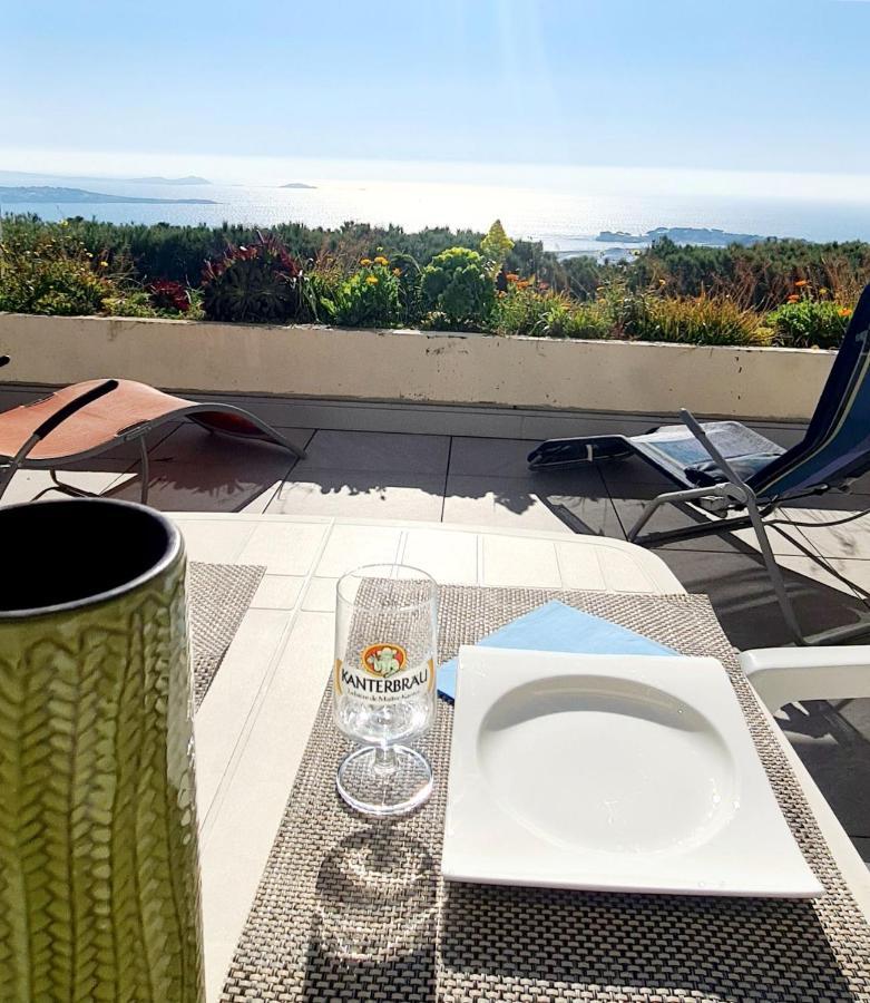 Vue Mer Panoramique Et Piscine Bandol Exterior foto